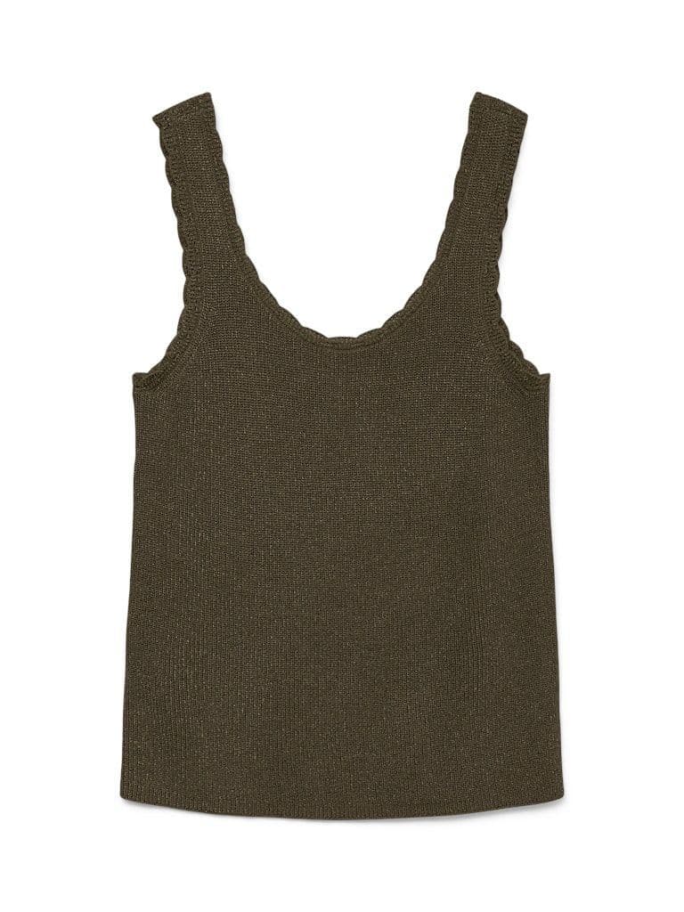 Vero Moda Lexie Shine SL U-Neck Top| Kalamata