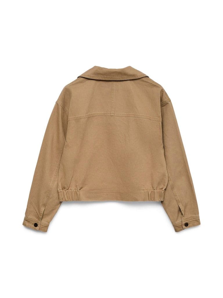 Vero Moda Lowa LS Coloured Denim  Trench Coat| Kelp