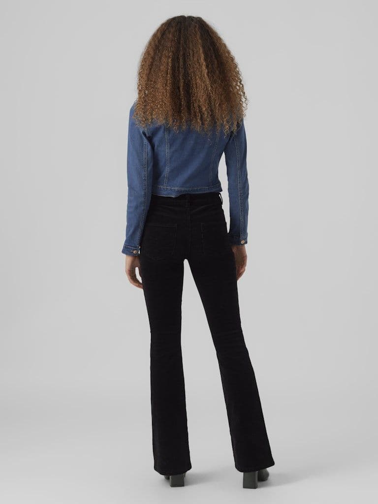 Vero Moda Luna LS Slim Denim Jacket | Med Blue