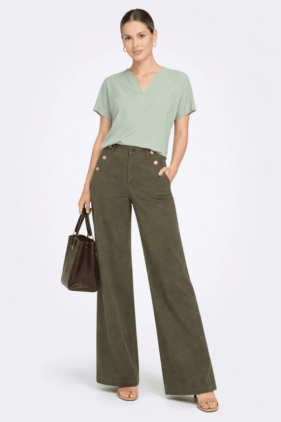 Vero Moda Margot HR Wide  Colour Jeans | Kalamata