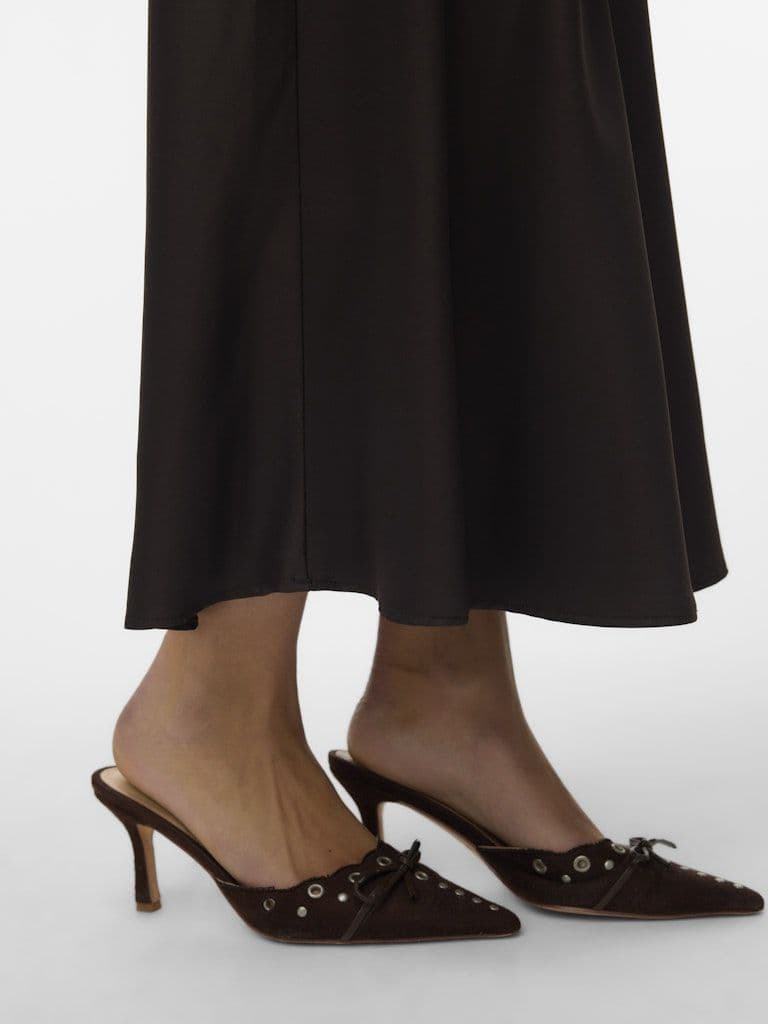 Vero Moda Merle Ankle Skirt | Chocolate