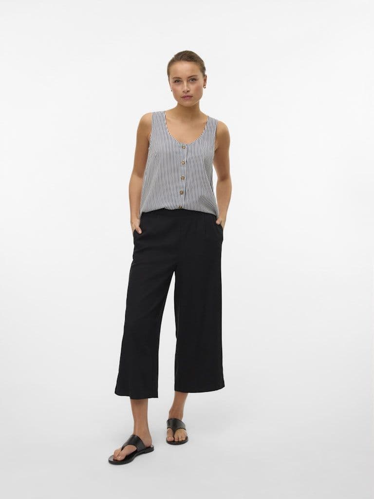 Vero Moda Mymilo H/W Culotte Pant  | Black