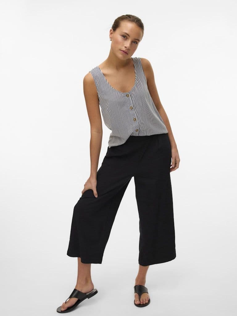 Vero Moda Mymilo H/W Culotte Pant  | Black