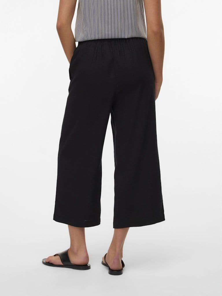 Vero Moda Mymilo H/W Culotte Pant  | Black