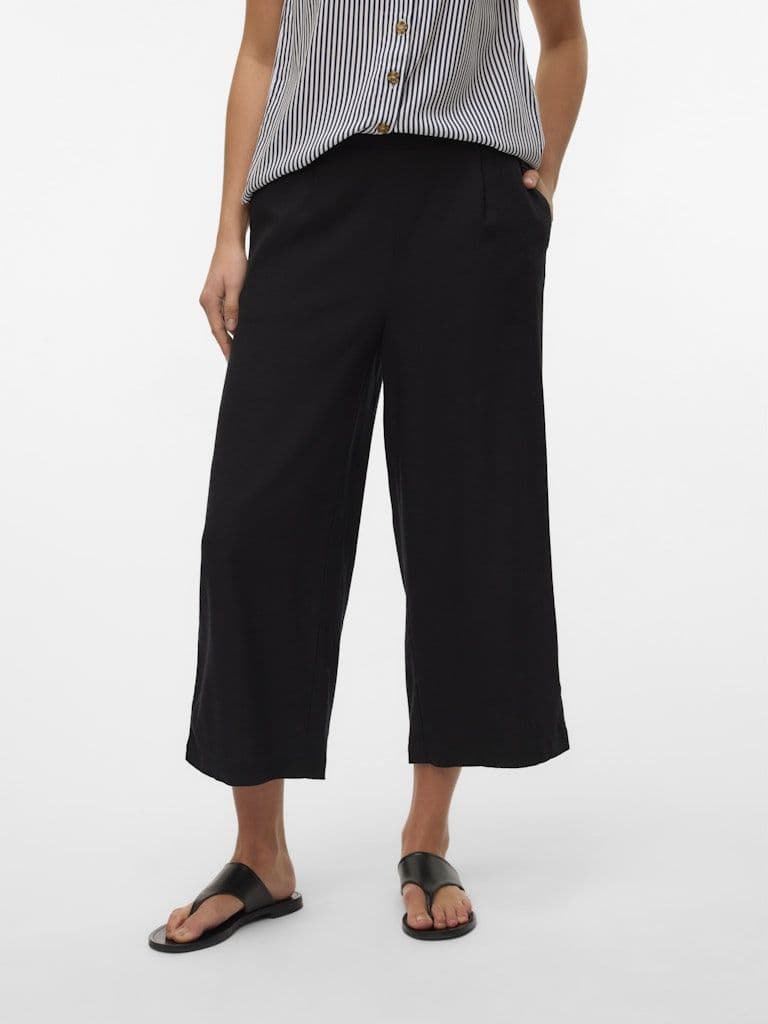 Vero Moda Mymilo H/W Culotte Pant  | Black