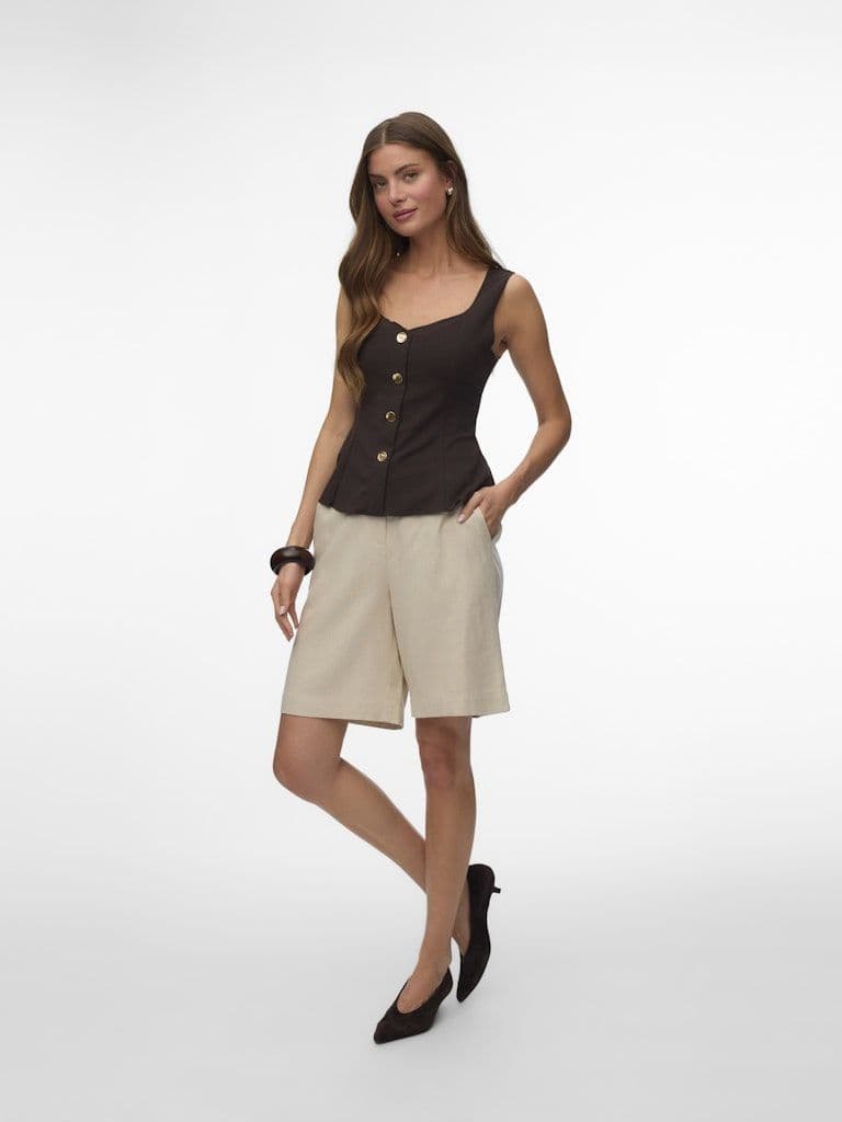 Vero Moda  Mymilo NW Bermuda Shorts |  Silver
