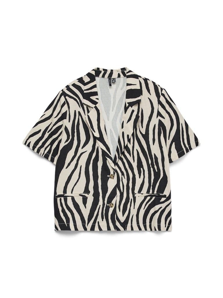 Vero Moda Mymilo SS Short Blazer | Silver
