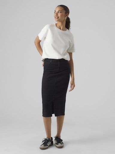 Vero Moda Naima SS O-Neck T-Shirt  | Snow White