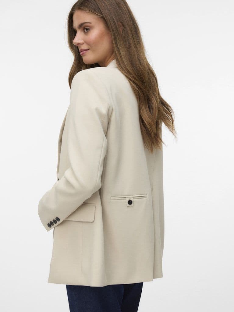 Vero Moda Philine LS Regular Blazer| Pumice Stone