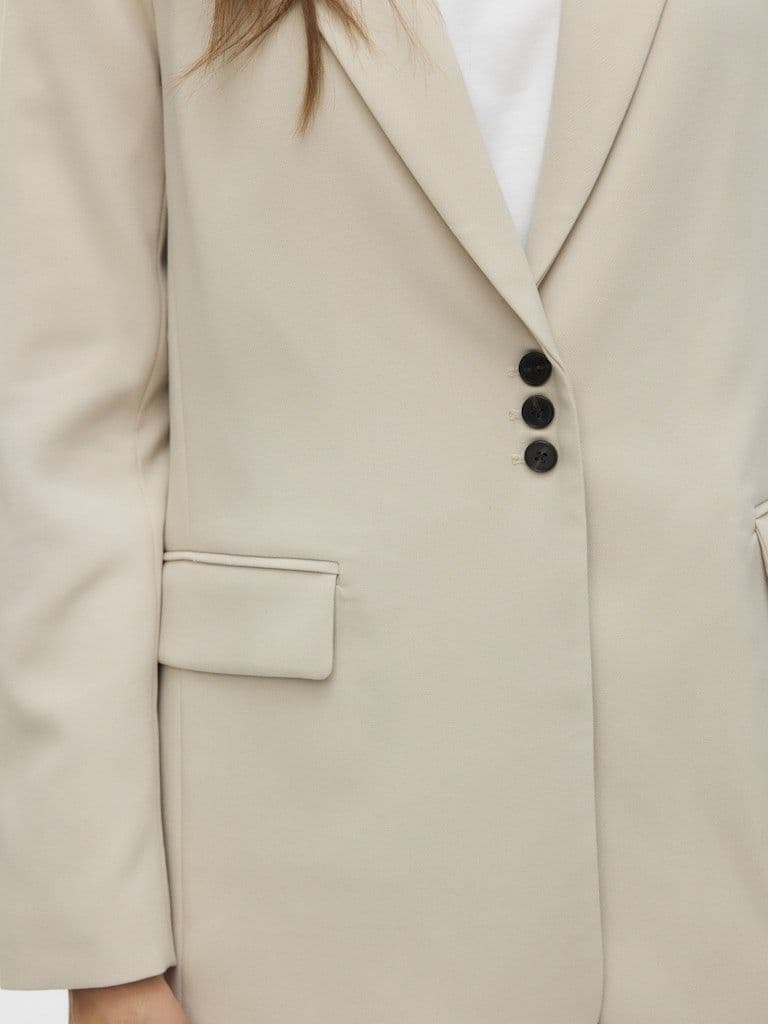 Vero Moda Philine LS Regular Blazer| Pumice Stone