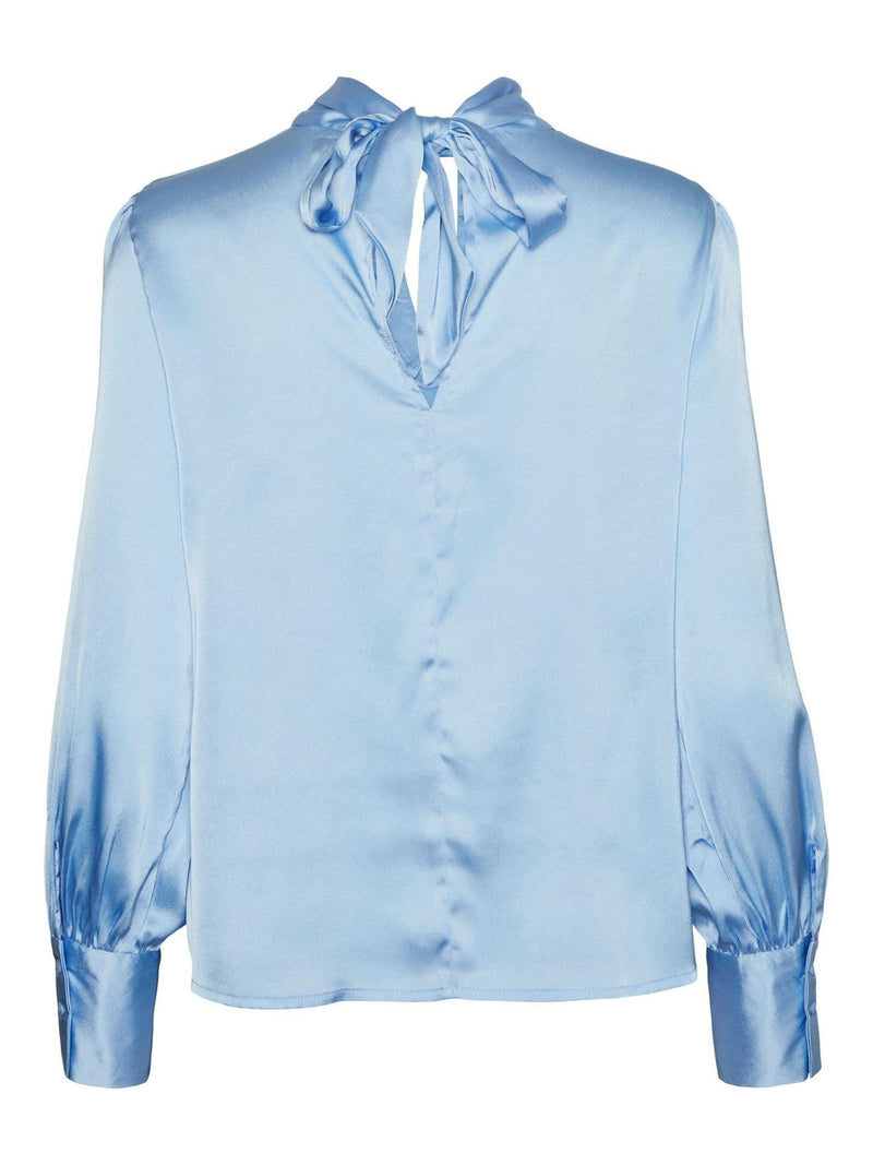 Vero Moda Renee Noa LS Tie Top  Blue