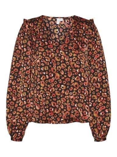 Vero Moda Rubia L/S V-Neck Top  | Firewood