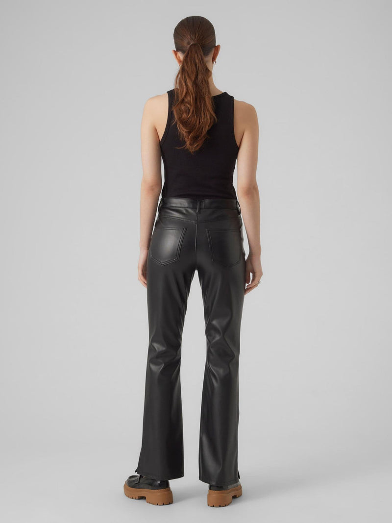 Vero Moda Selma HR Flared PL Pants  | Black