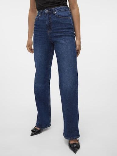 Vero Moda Tessa HR Wide Jeans | Dark Blue