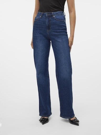 Vero Moda Tessa HR Wide Jeans | Dark Blue