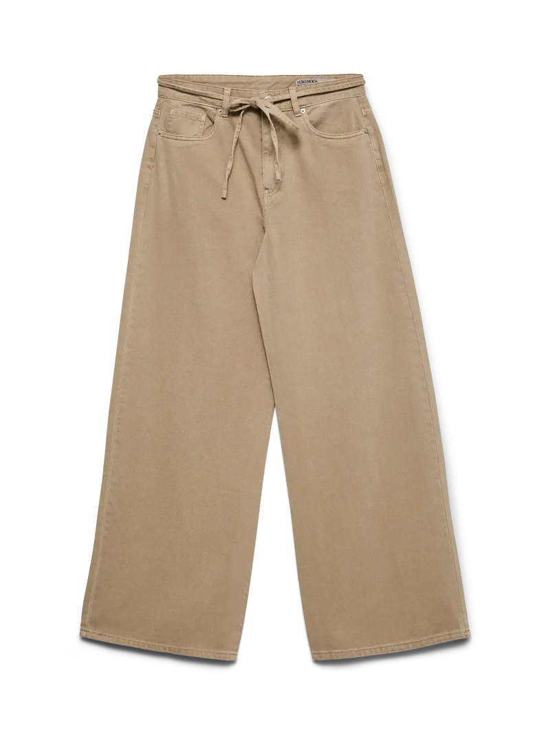 Vero Moda Wien Mr Wide Belt Colour Jeans | Silver Mink