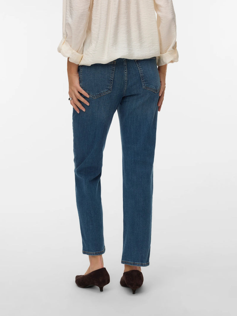 Vero Moda Rosie  Slim Ankle Jeans | Dark Blue