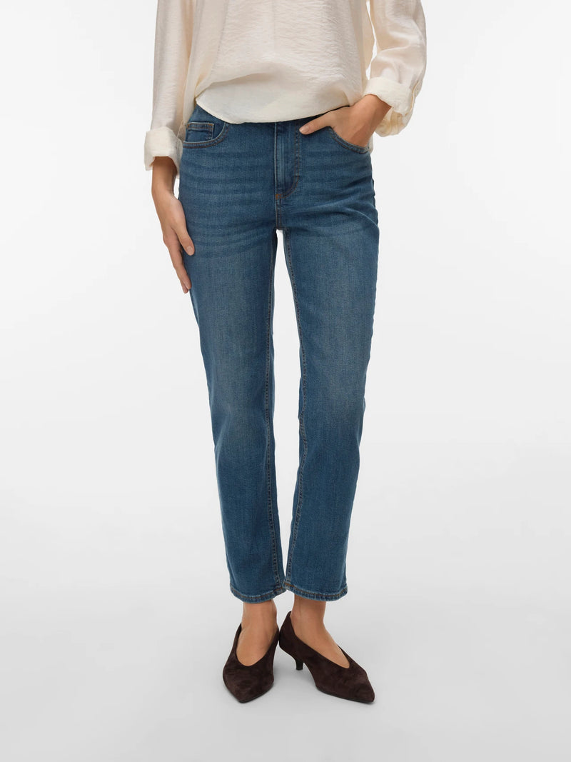 Vero Moda Rosie  Slim Ankle Jeans | Dark Blue