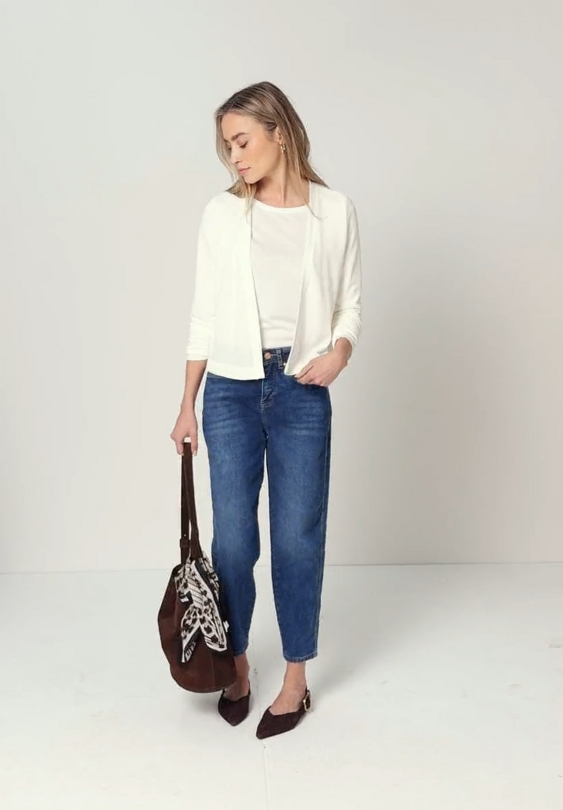 Street One Nette Summer Knit Jacket | Offwhite 324788