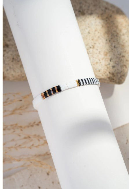 COSMOS Wave Elastic Bracelet | White BP42013-550