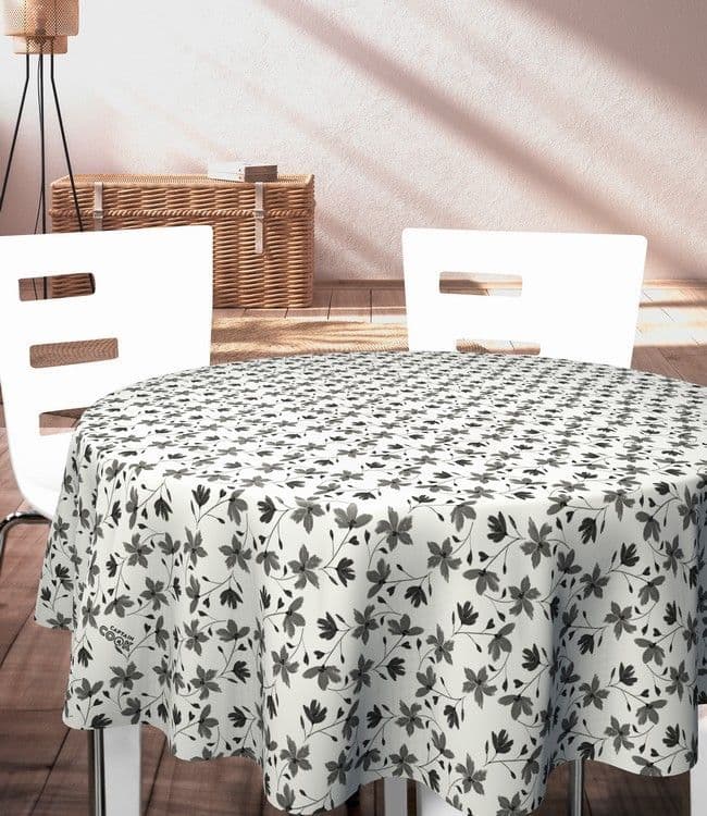 WJC Bloom Posh Oil Cloth | Black /white