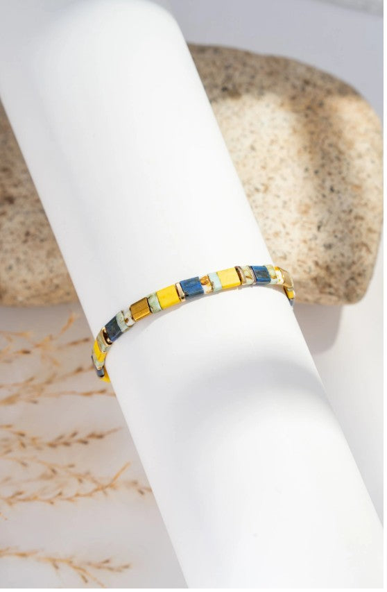 COSMOS Wave Elastic Bracelet | Yellow BP42013-550