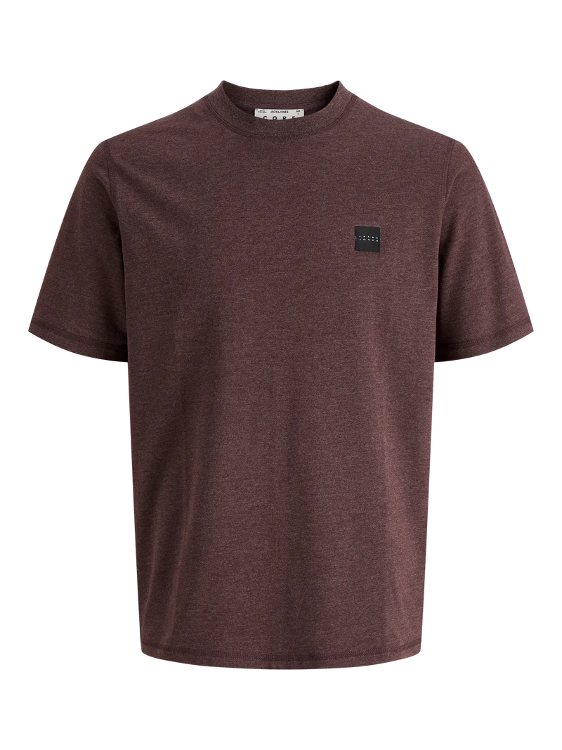 Jack & Jones Fusion Branding Melange T-Shirt | Fudge