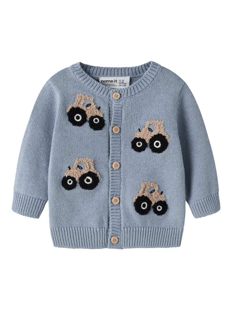 Name It London NB Tractor Cardigan | Blue
