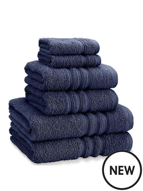 Catherine Lansfield Zero Twist Towel | Navy