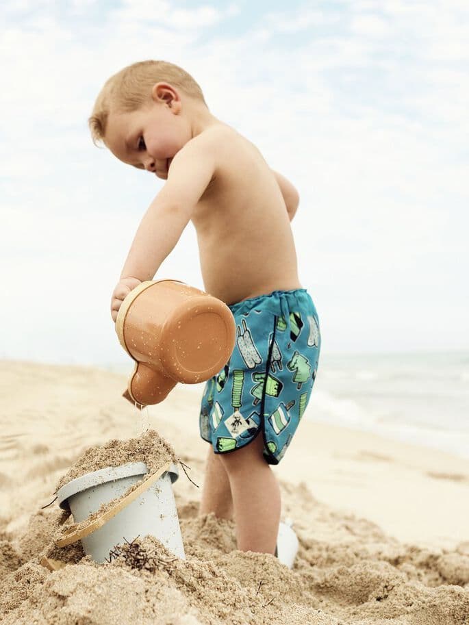 Zice mini long shorts ocean
